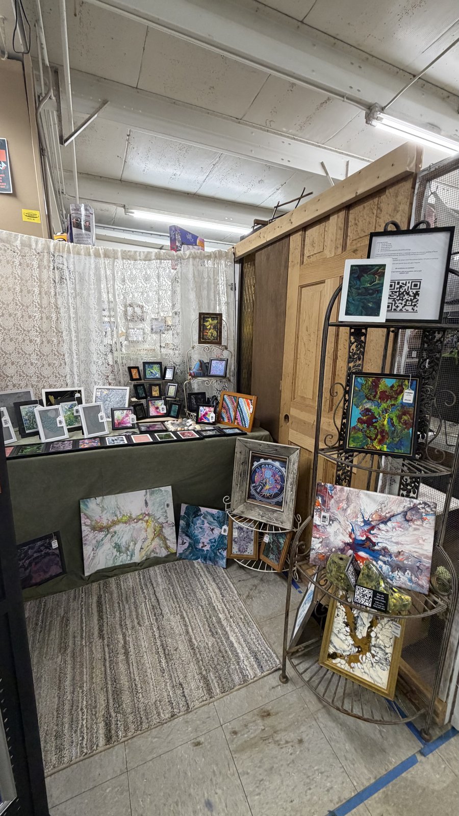 Booth 66 A.I. Garage Art booth