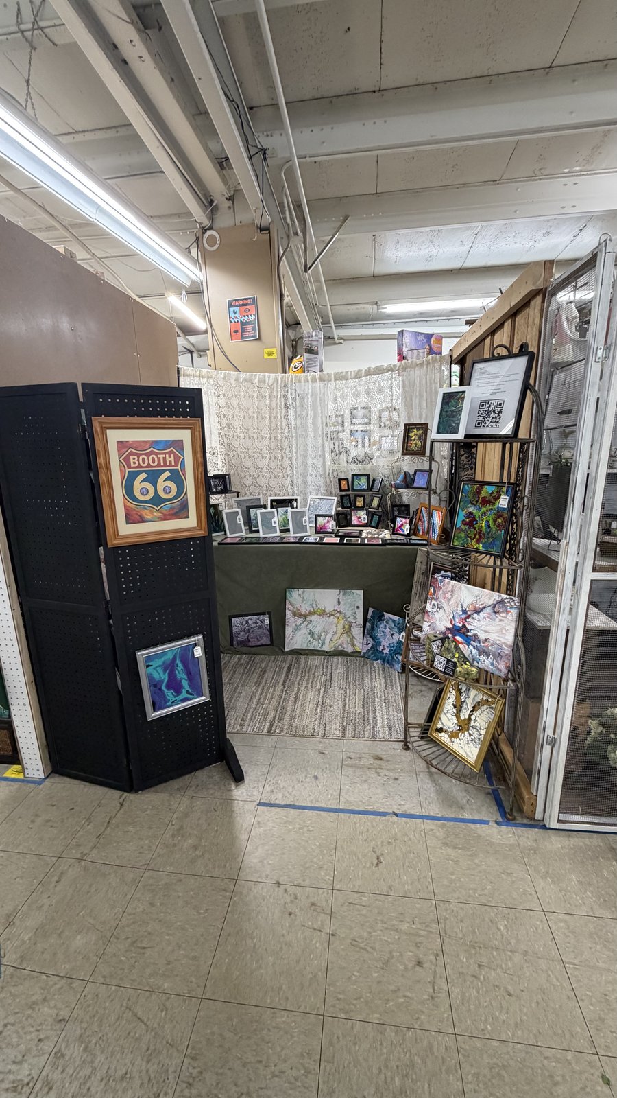 Booth 66 A.I. Garage Art booth