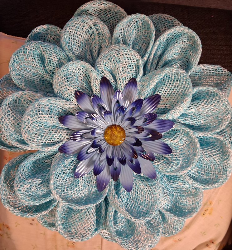 Blue Flower Wreath