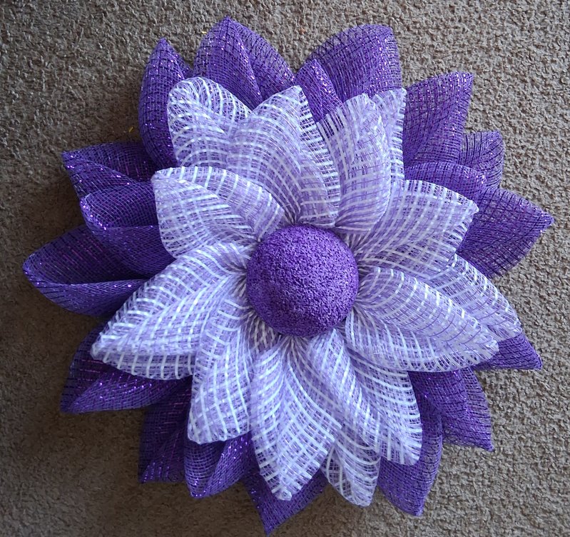 Purple Flower Wreath