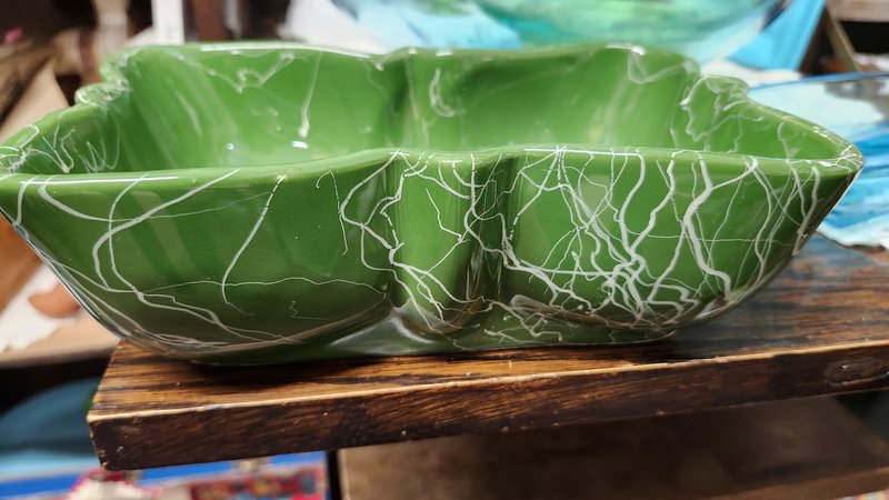 Vtg. MCM Shawnee Butterfly String Bowl