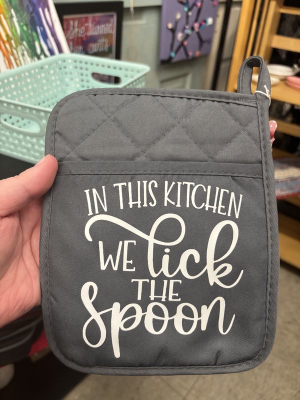 Lick the Spoon Potholder