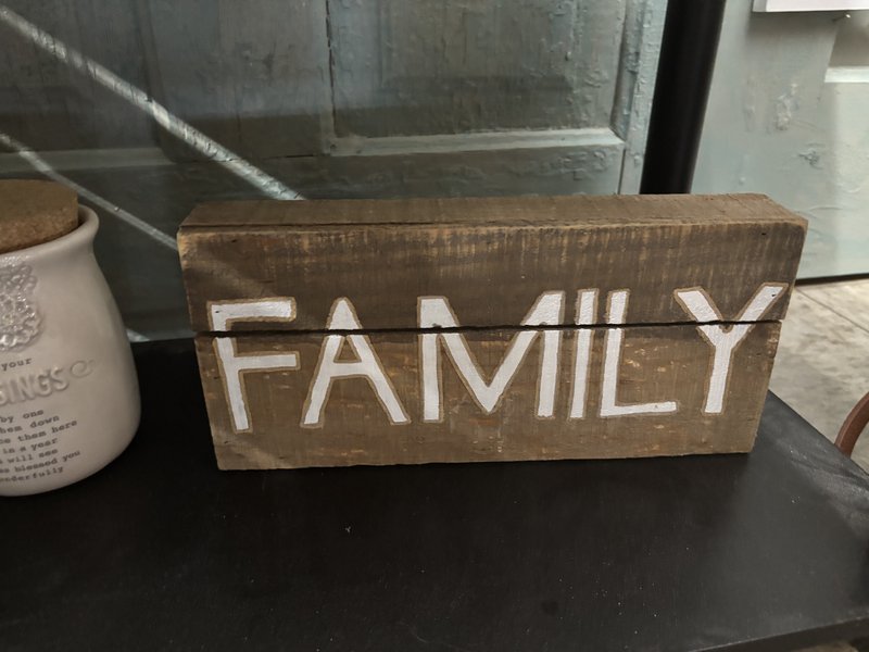 Family Wooden Block