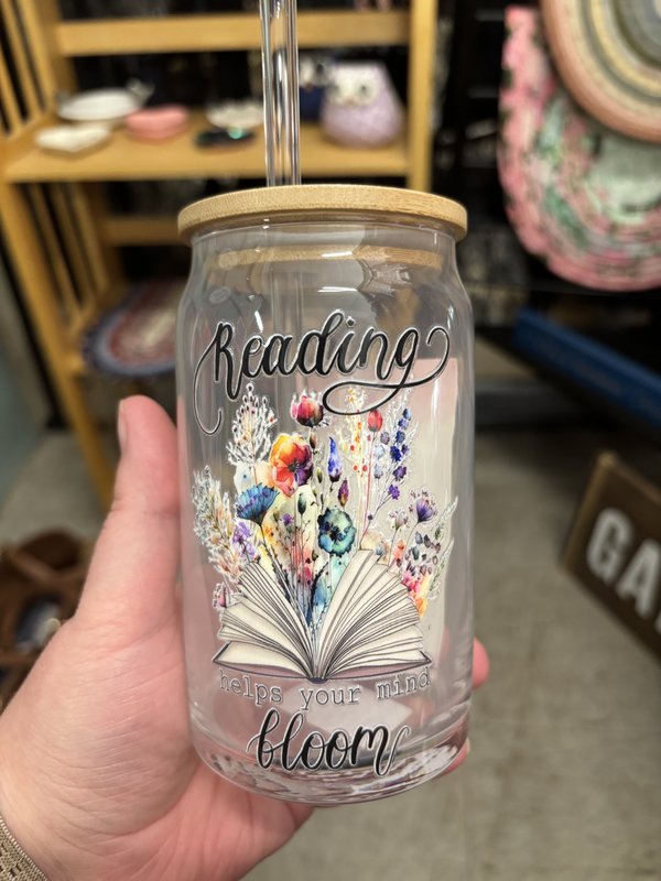 Reading… Bloom Mason Jar