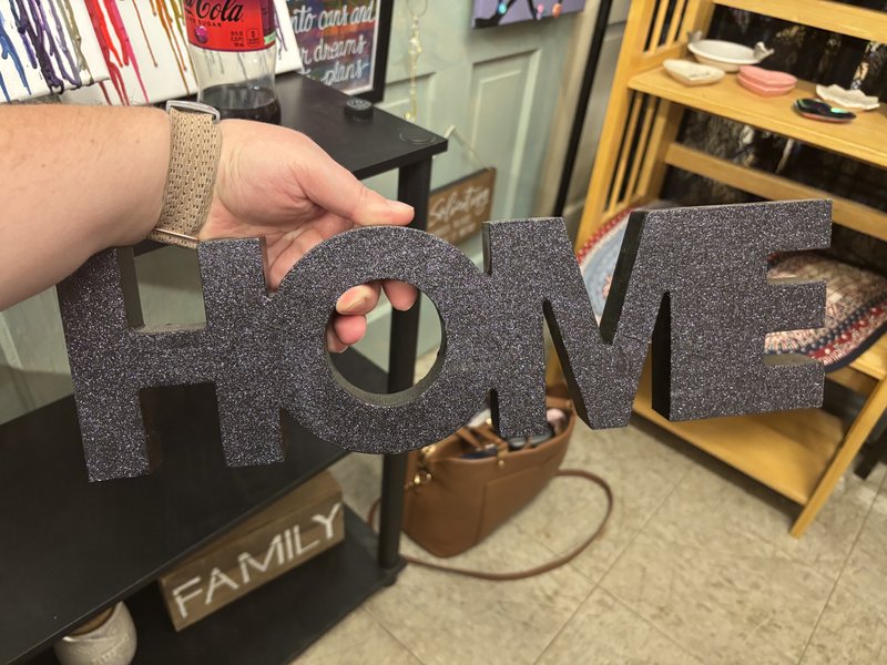 Black Home Sign