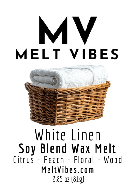 White Linen Wax Melt Clamshell
