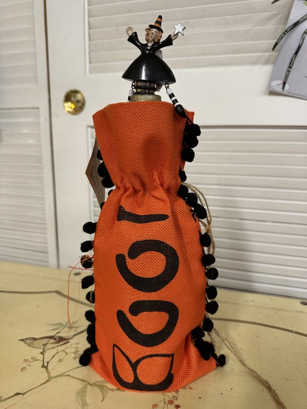 halloween wine/treat bag