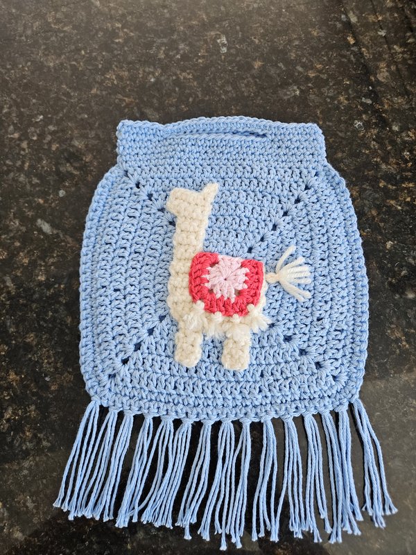 Crocheted Llama bag