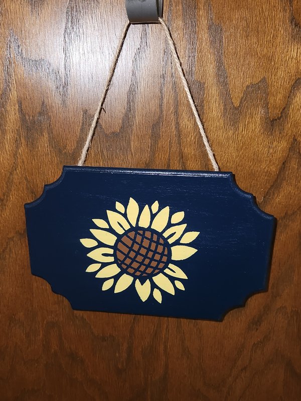 Navy "Sunflower" plaque sign