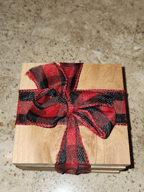Spruce coasters, 4pc Set