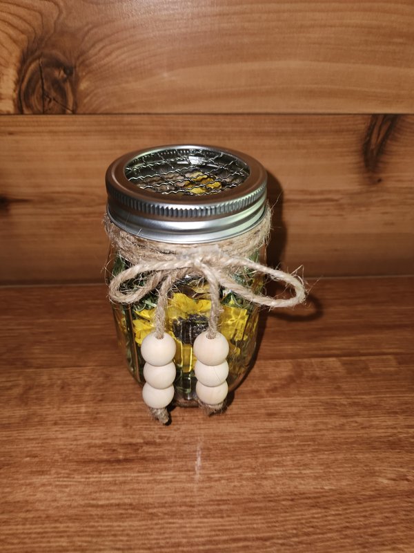 Scented sunflower jar