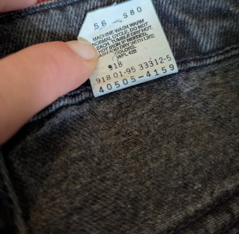 1995 Levis orange tab 505s