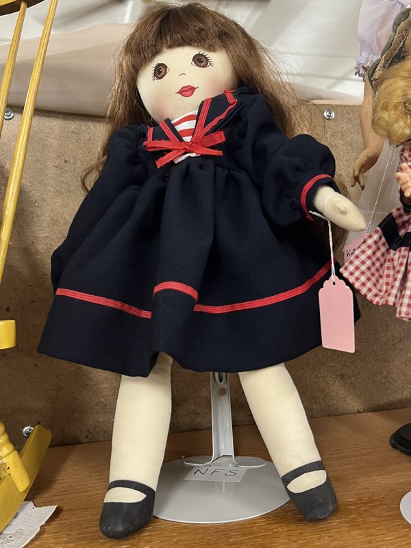 Cute 13" Cloth Doll in Sailor Outfit
