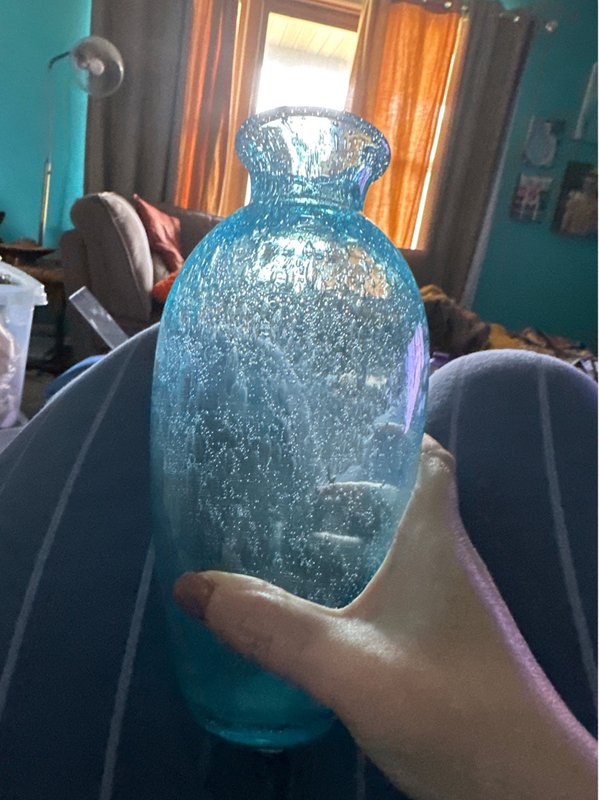 Blue Bubble Vase