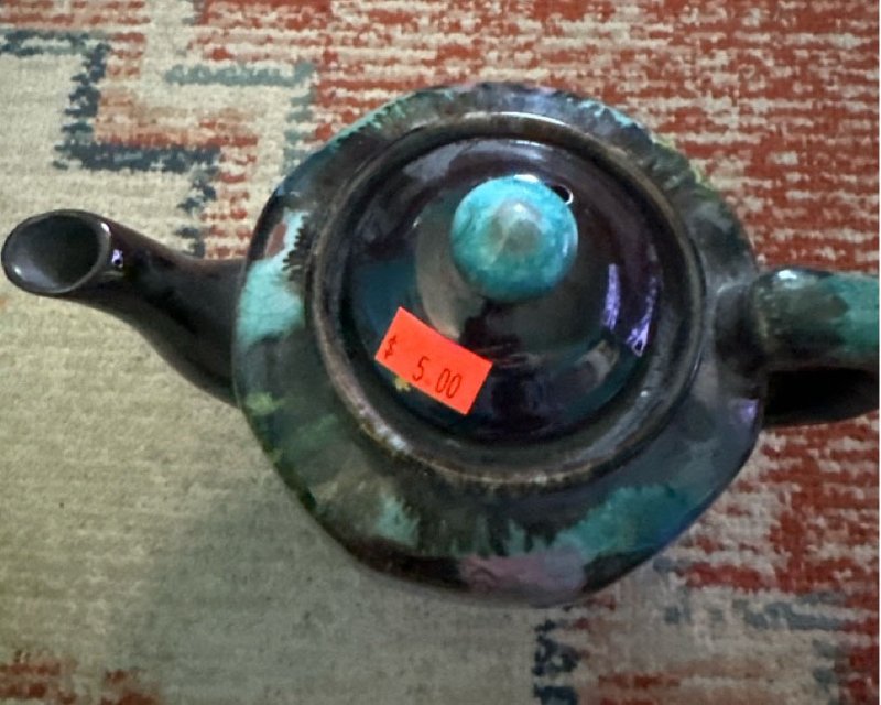 Blue Ceramic Teapot Japan