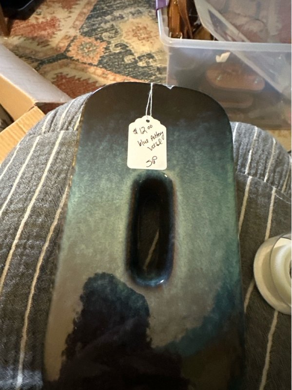 Blue Pottery Vase
