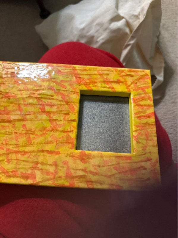 Ceramic orange frame