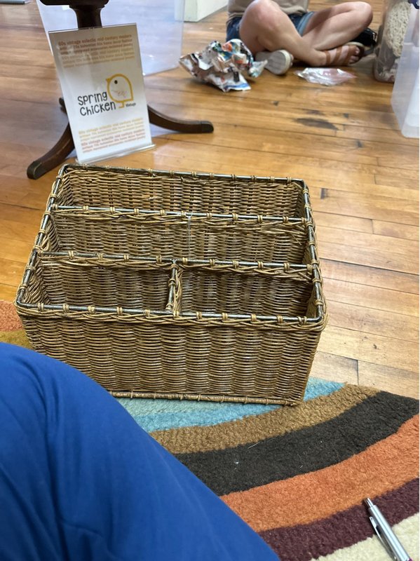 Rattan organizer