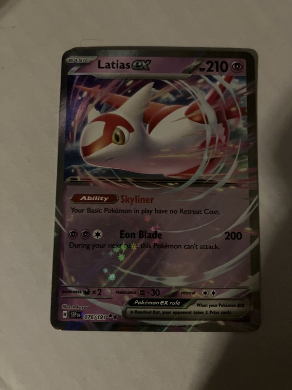 Latias EX 76/191 Pokemon Card
