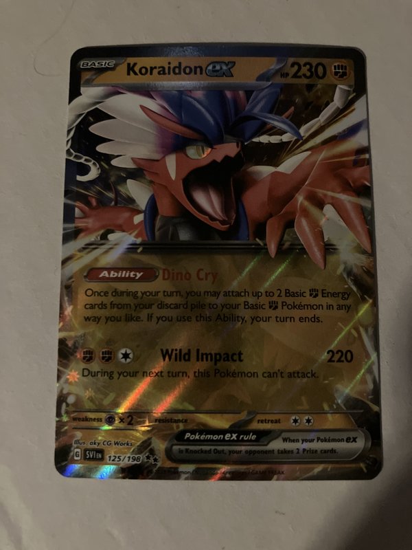 Koraidon EX 125/198 Pokemon Card