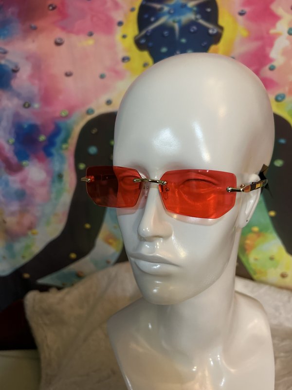 Rimless Rectangle Sunglasses