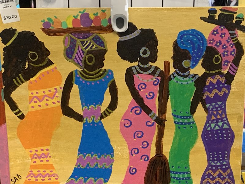 African Women Art Canvas