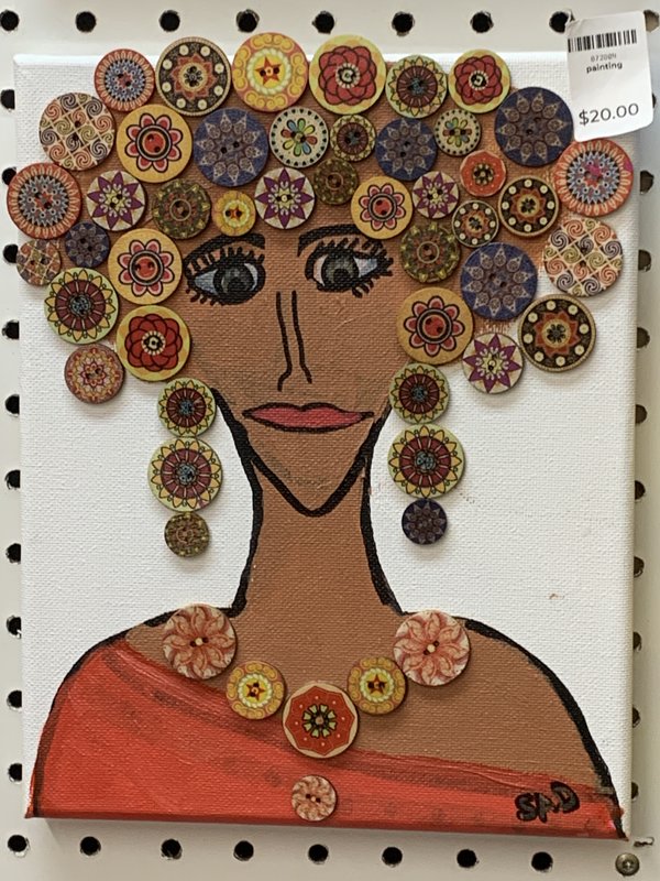 Button Art Canvas