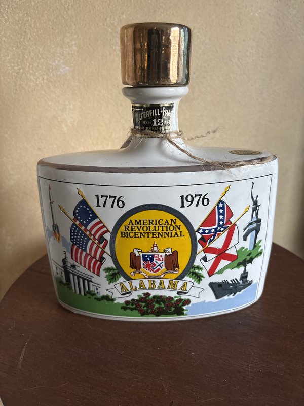 1976 Alabama Bicentennial 1776-1976 Bottle