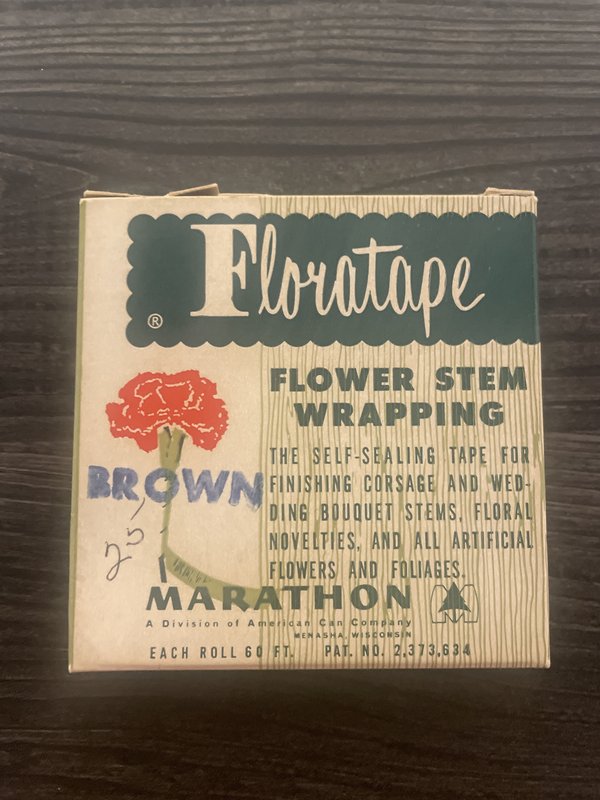 Menasha, WI - Vintage Floratape Flower Stem Wrapping