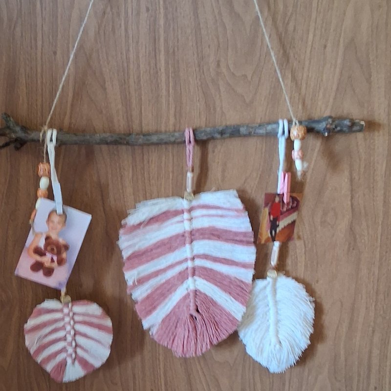 Macrame Feather Wall Hanging with Photos