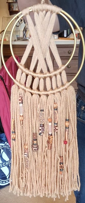 Macrame Wall Hanging with Beads