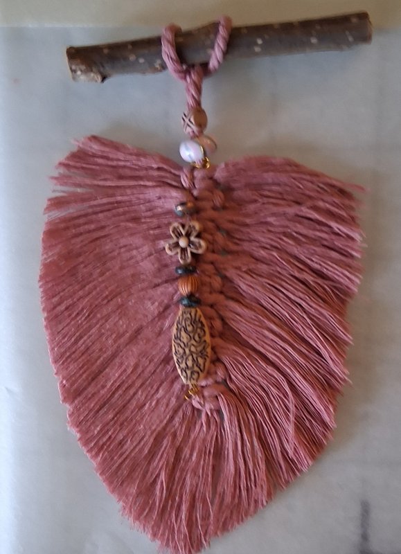 Macrame Feather Wall Hanging