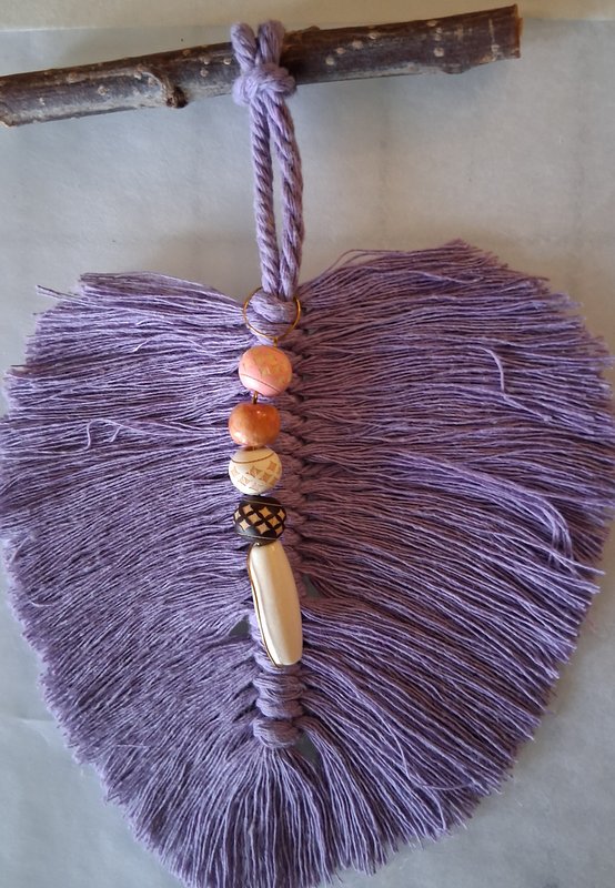 Lavender Macrame Wall Hanging