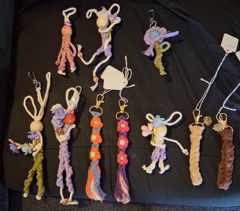 Handmade Yarn Keychains
