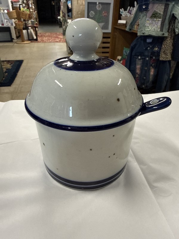 Dansk Blue Mist Condiment Jar