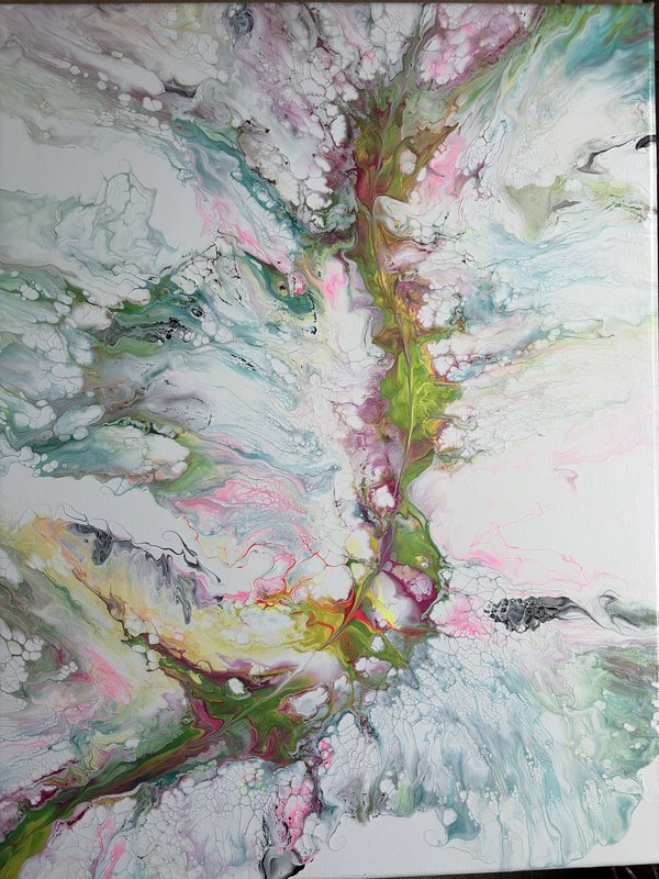 Spring Delight Blow Art  16”X 20”