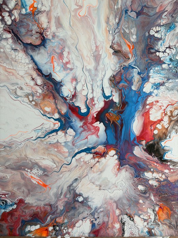 Blue Quarts Blow Art 11”X 14”