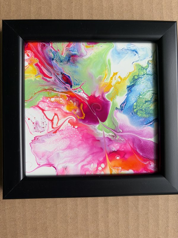 #193 Pink Explosion 4”X 4”