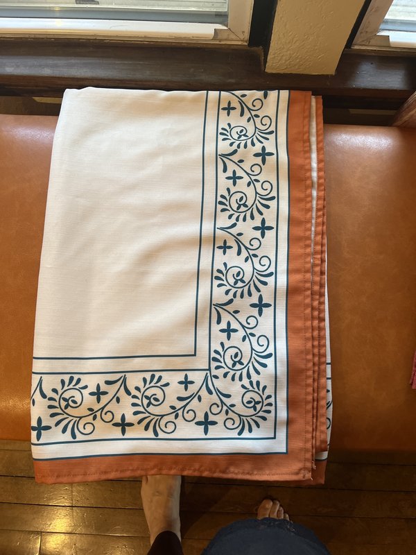 Tablecloth with Floral Design