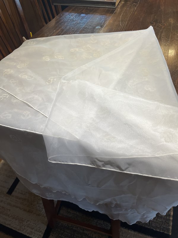 Vintage Embroidered Tablecloth