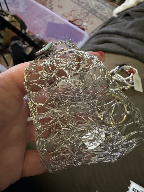 woven metal bracelet