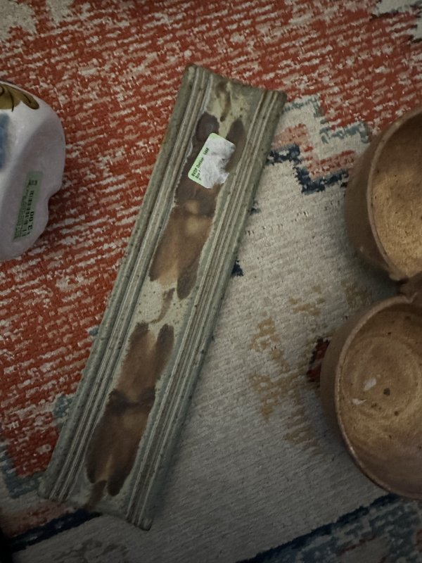long thin pottery tray
