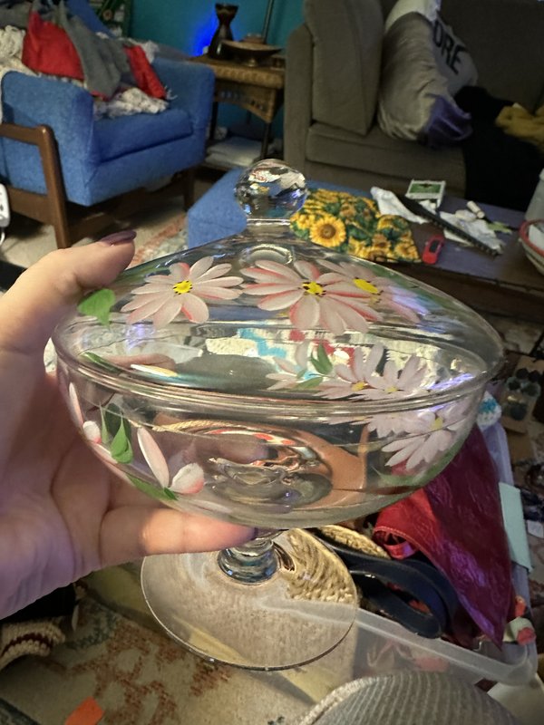 painted candy dish