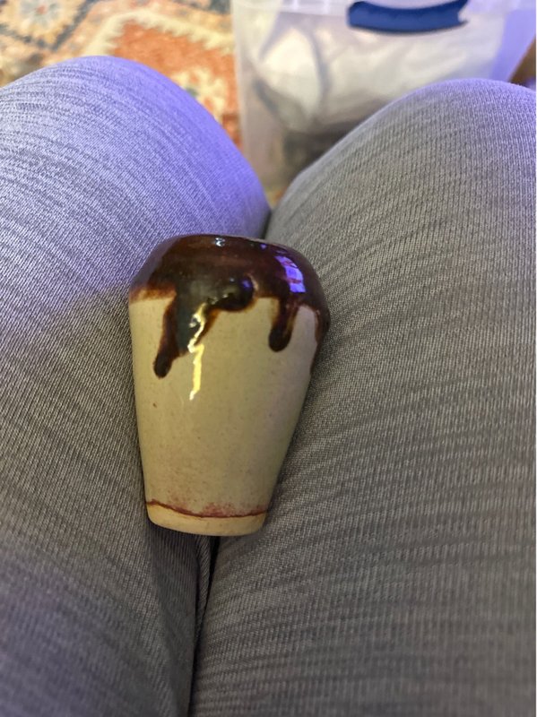 small drip glaze vase