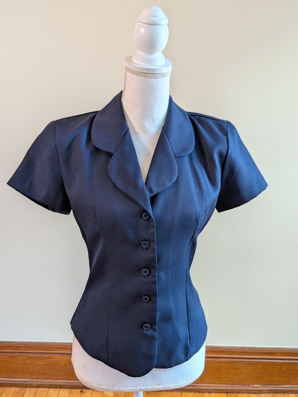 Vintage navy blue button down
