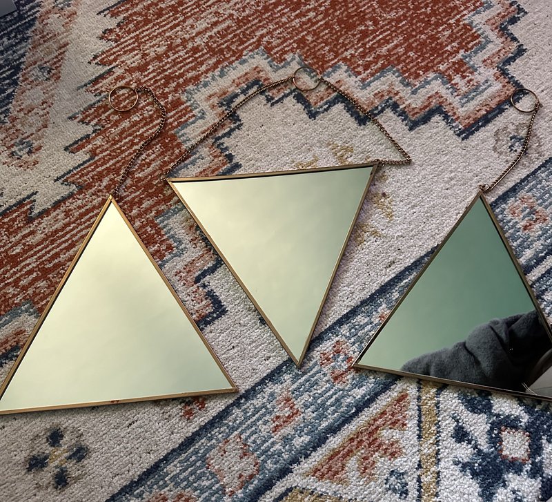 Triangle mirror set