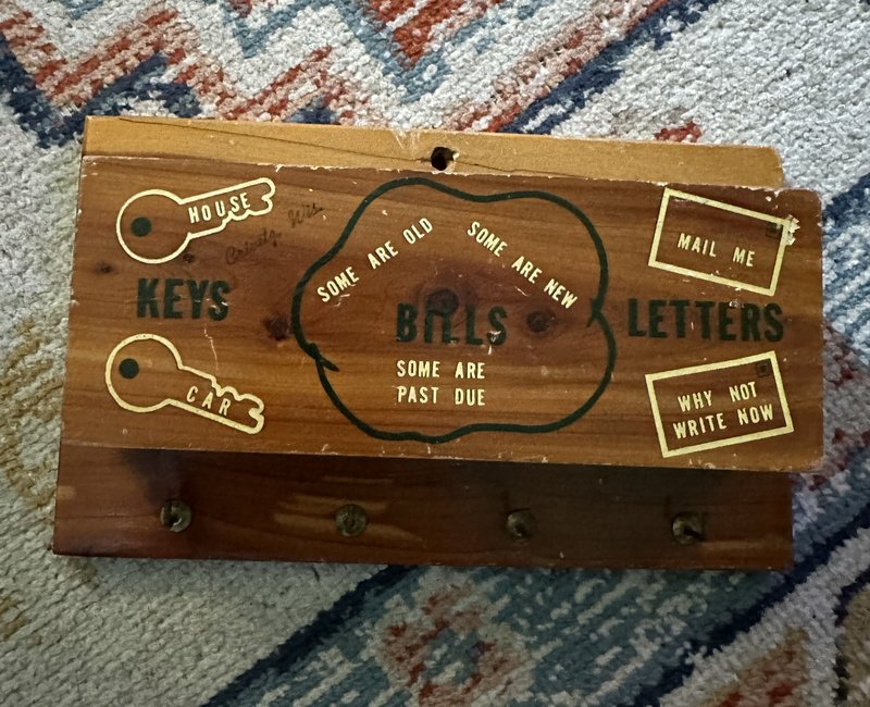 small wooden organizer