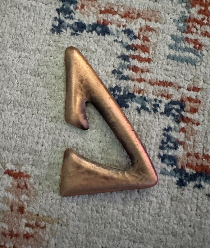 copper brooch