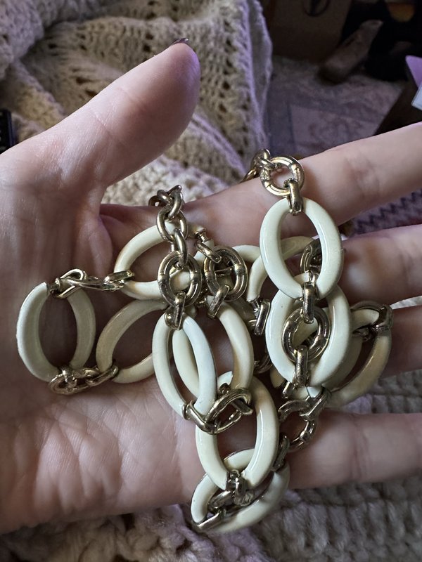 vintage enamel necklace