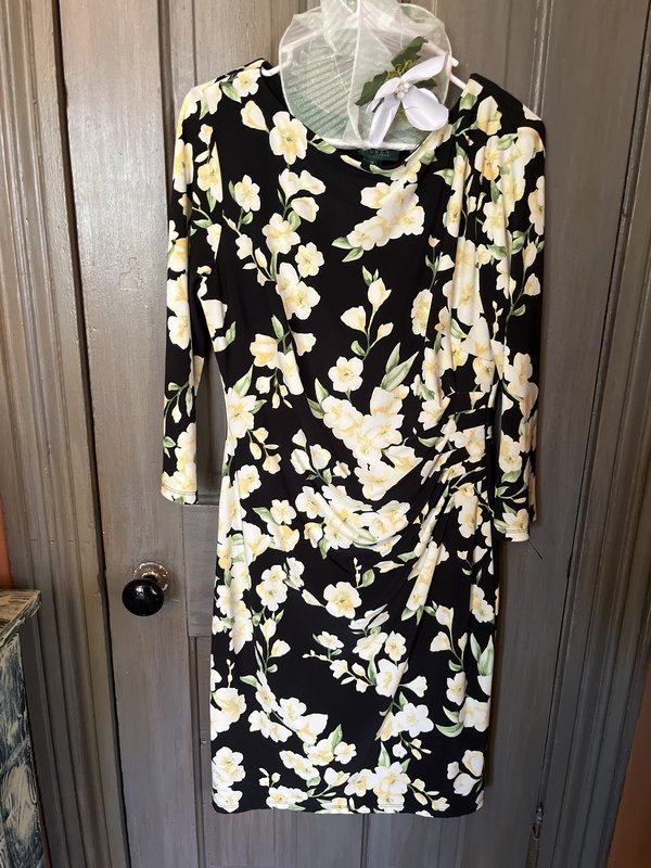 Floral Print Long Sleeve Dress